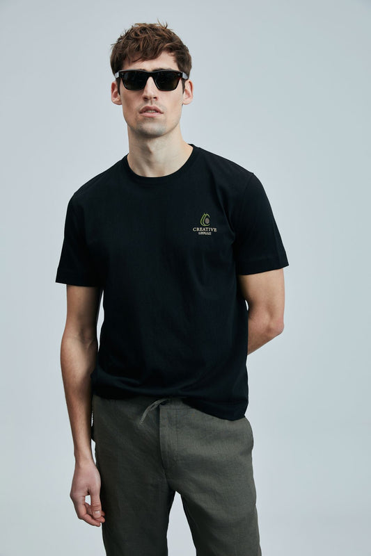 Lufian Minimalist Yuvarlak Yaka Kısa Kol Erkek T-Shirt - Günlük Stil