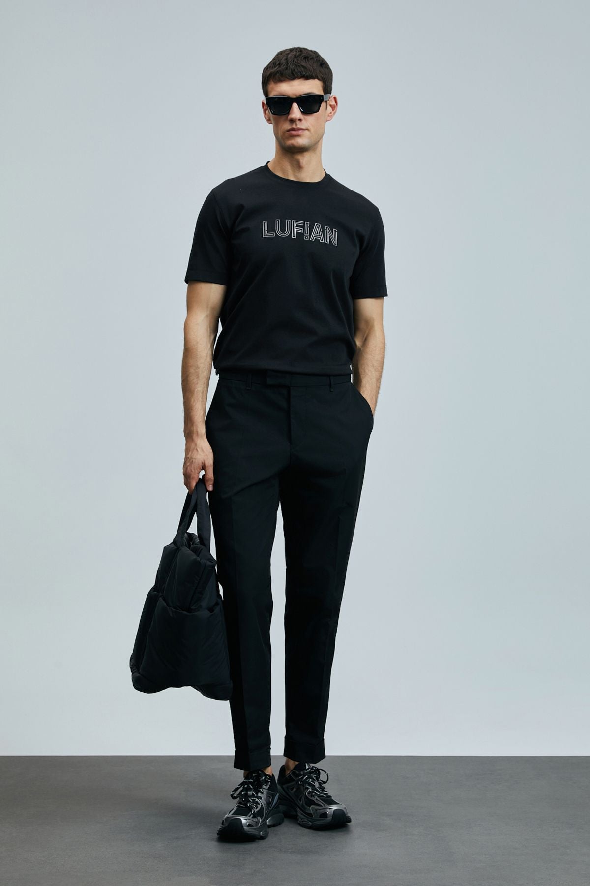 Lufian Minimalist Oversize Yuvarlak Yaka Kısa Kol Erkek T-Shirt Translation missing: tr.content.product_image_secondary