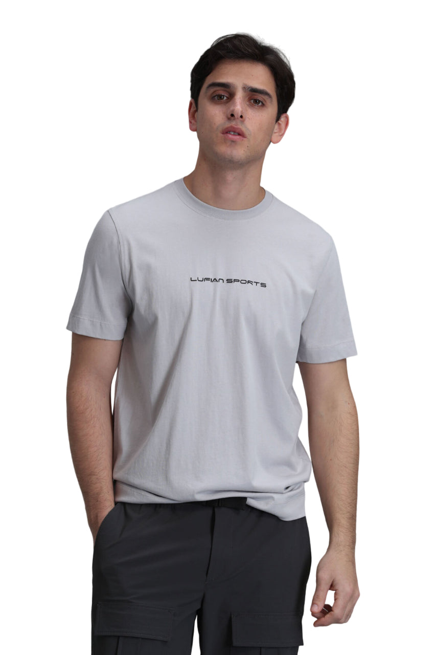 Lufian Oversize Minimalist Erkek T-Shirt - Kısa Kol Yuvarlak Yaka Günlük