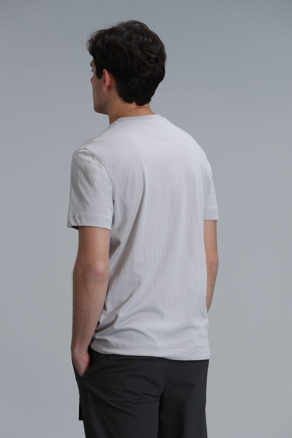Lufian Oversize Minimalist Erkek T-Shirt - Kısa Kol Yuvarlak Yaka Günlük