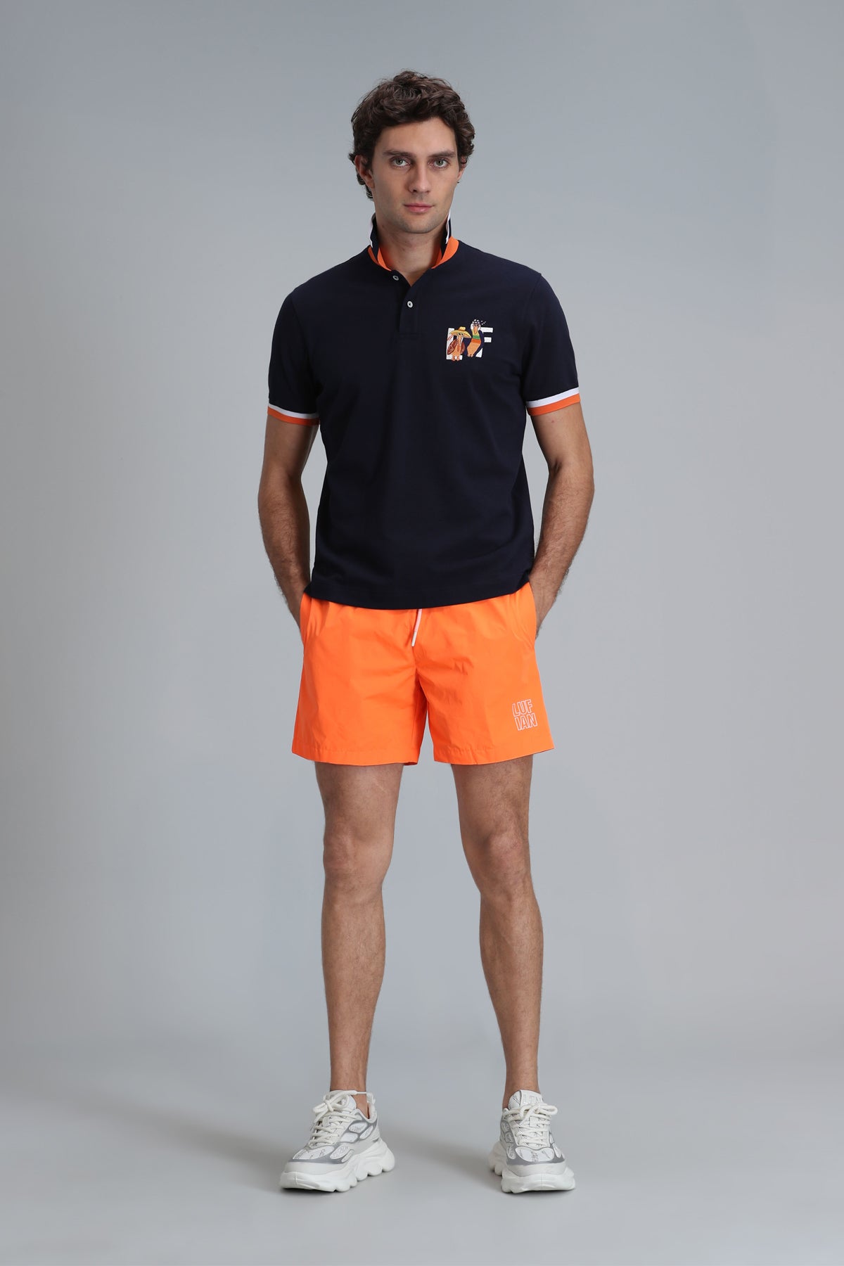 Lufian Minimalist Polo Yaka Kısa Kol Erkek T-Shirt - Günlük Şıklık