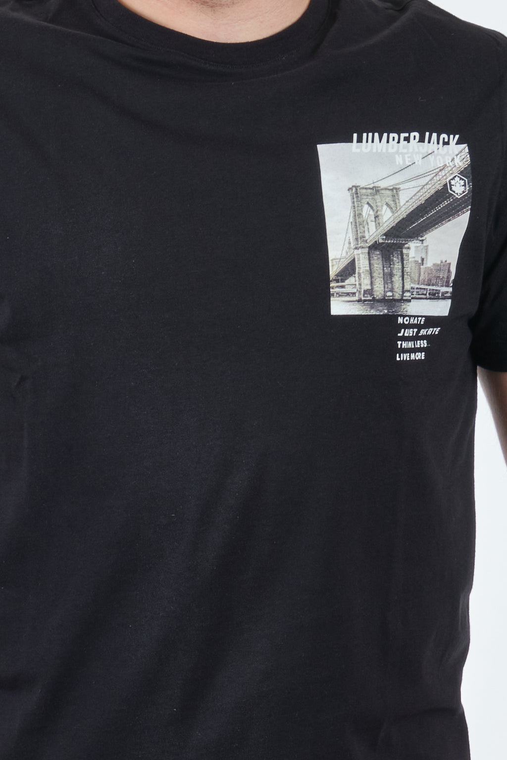 Lumberjack Oversize Erkek T-Shirt - Brooklyn Köprüsü Baskılı