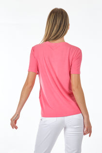 Only Minimalist Oversize Tişört - Yuvarlak Yaka Kısa Kol - Günlük