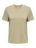 Only Minimalist Oversize Tişört - Yuvarlak Yaka Kısa Kol - Günlük