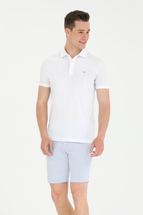 U.S. Polo Assn. Erkek Minimalist Polo Yaka Kısa Kol T-Shirt - Günlük Stil