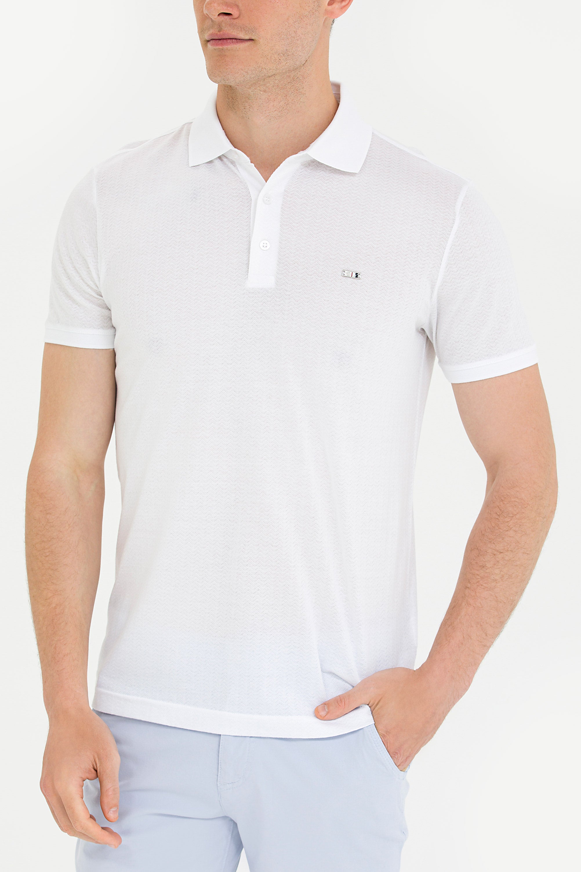 U.S. Polo Assn. Erkek Minimalist Polo Yaka Kısa Kol T-Shirt - Günlük Stil