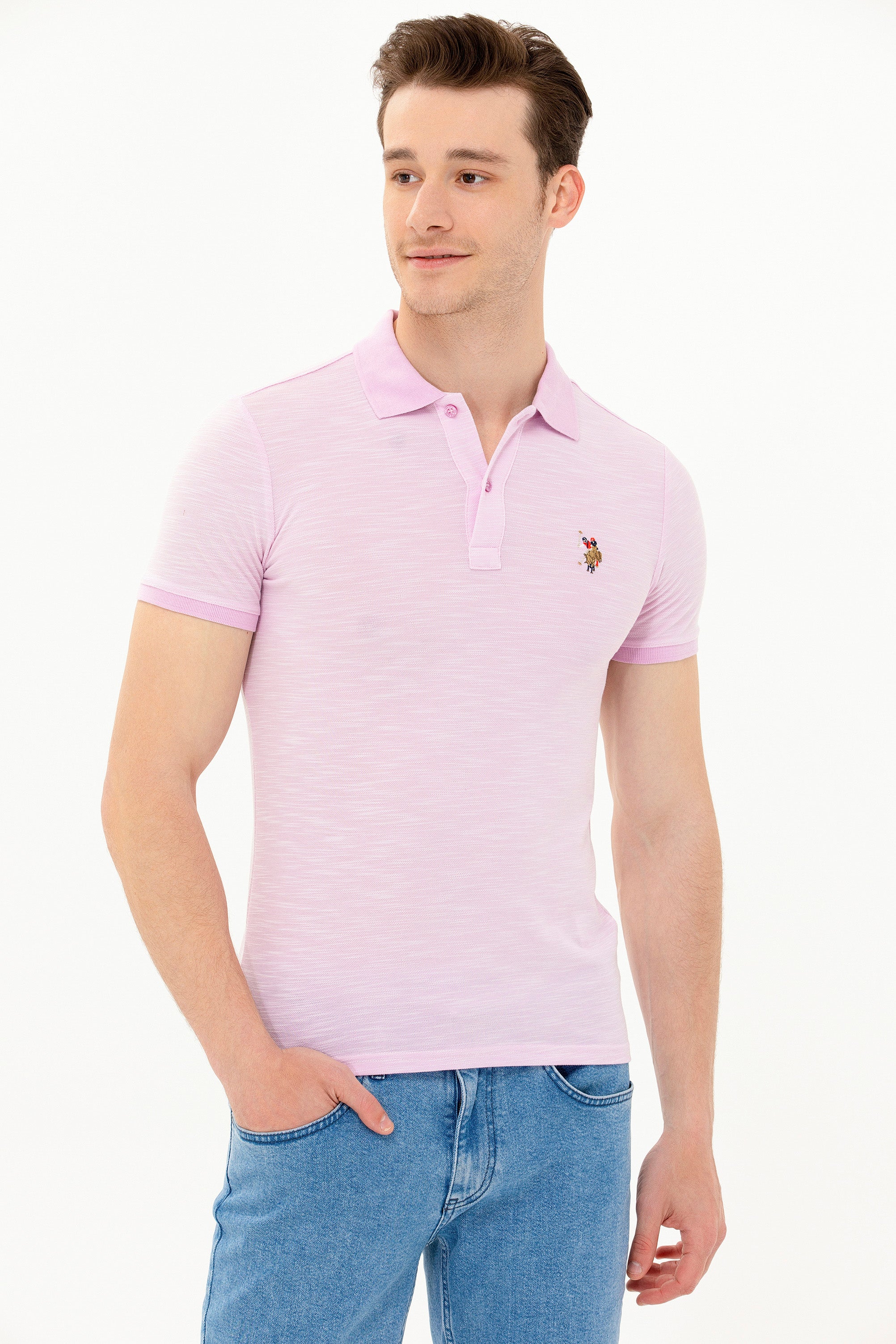 U.S. Polo Assn. Erkek Minimalist Polo Yaka Kısa Kol T-Shirt - Günlük Stil Translation missing: tr.content.product_image_main