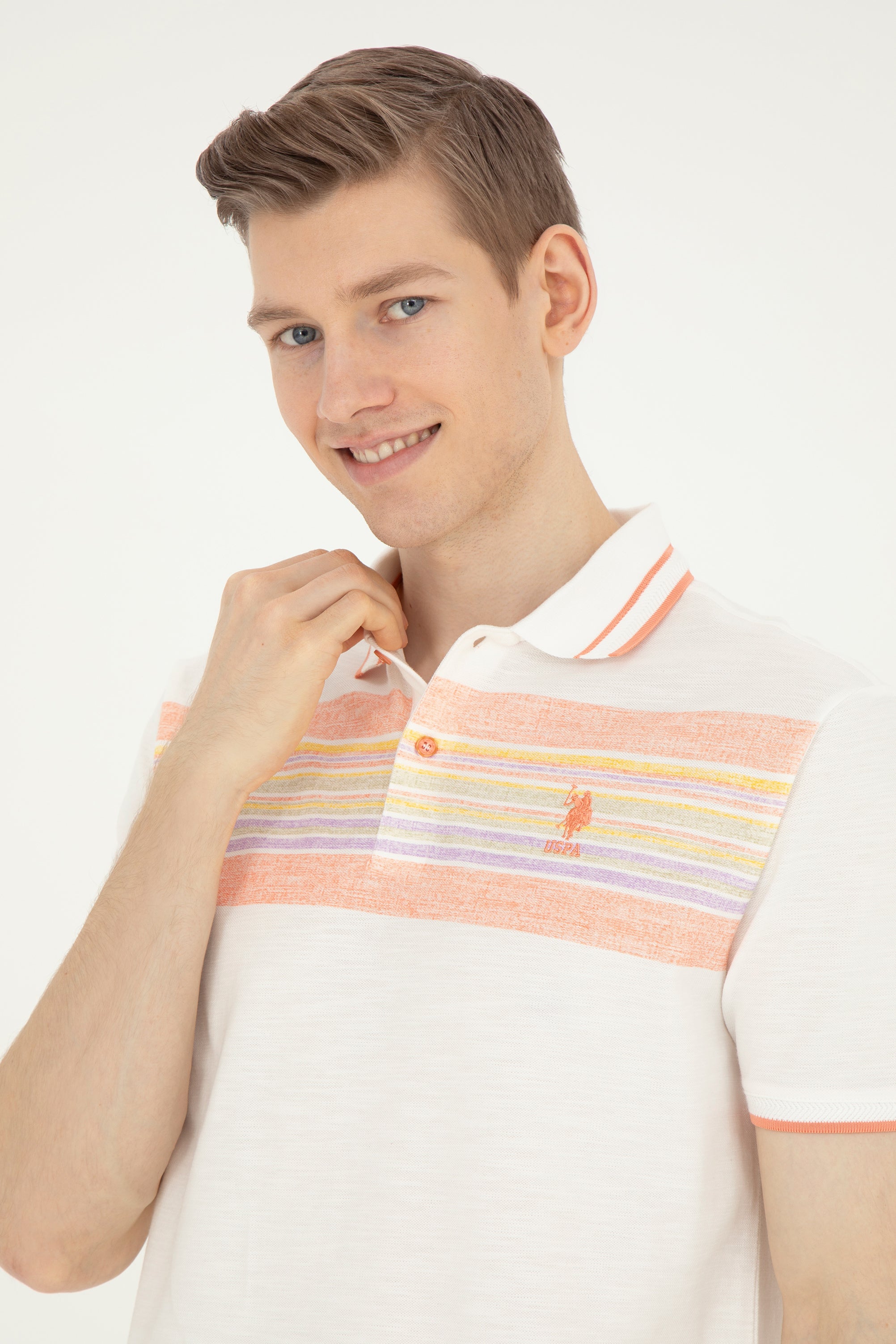 U.S. Polo Assn. Erkek Minimalist Polo Yaka Kısa Kol T-Shirt - Günlük Stil Translation missing: tr.content.product_image_secondary