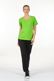 Vedi Minimalist Kadın T-Shirt - Kısa Kol Yuvarlak Yaka - Günlük