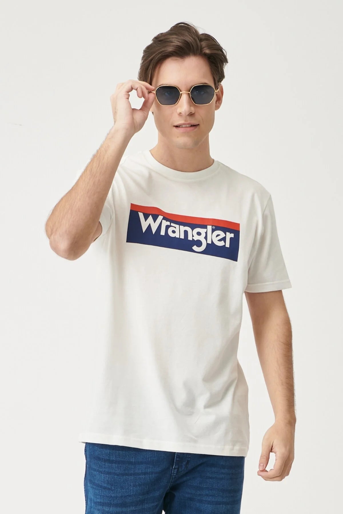 Wrangler Minimalist Erkek T-Shirt - Kısa Kol - Regular Fit - Günlük