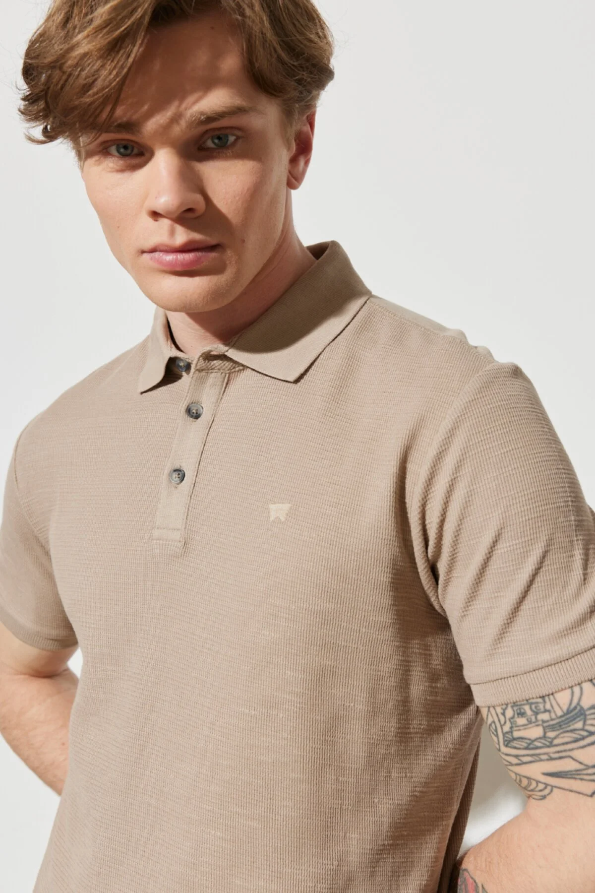 Wrangler Erkek Polo Yaka Kısa Kol T-Shirt - Minimalist Günlük Translation missing: tr.content.product_image_secondary