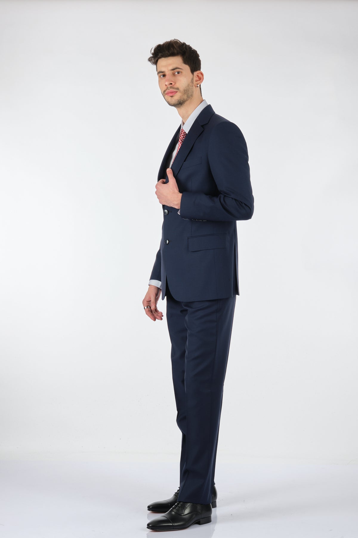 Tom Becker Slim Fit Erkek Takım Elbise - İki Parça Klasik Stil