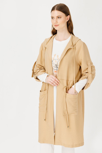 Müsemma Oversize Kapüşonlu Midi Kadın Takımı - Günlük Şıklık