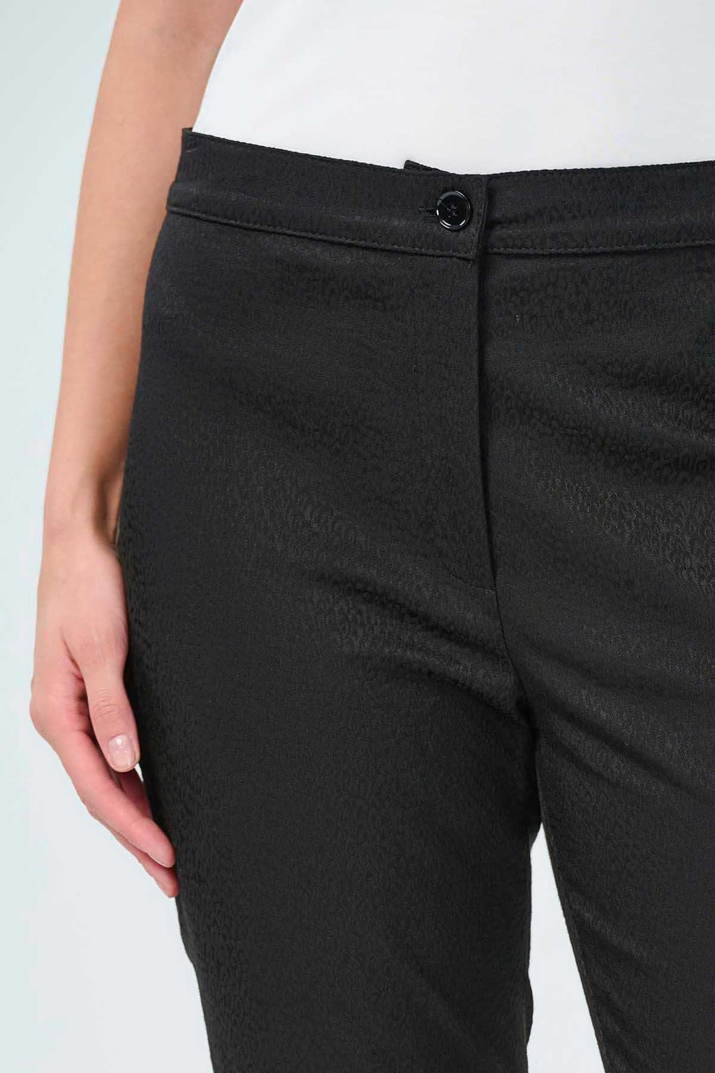 Tolga Saraçoğlu Minimalist 7/8 Boy Kadın Pantolon - Yüksek Bel