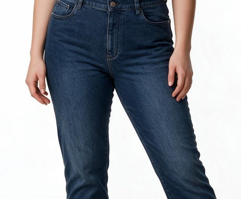 Tolga Saraçoğlu Kadın Yüksek Bel Normal Kesim Denim Jean Pantolon
