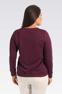 Tolga Saraçoğlu Minimalist Uzun Kol Kadın Sweatshirt - Günlük Rahatlık