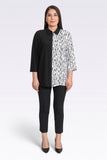 Tolga Saraçoğlu Oversize 3/4 Kol Gömlek Yaka Kadın Ceket - Minimalist Stil