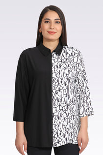 Tolga Saraçoğlu Oversize 3/4 Kol Gömlek Yaka Kadın Ceket - Minimalist Stil
