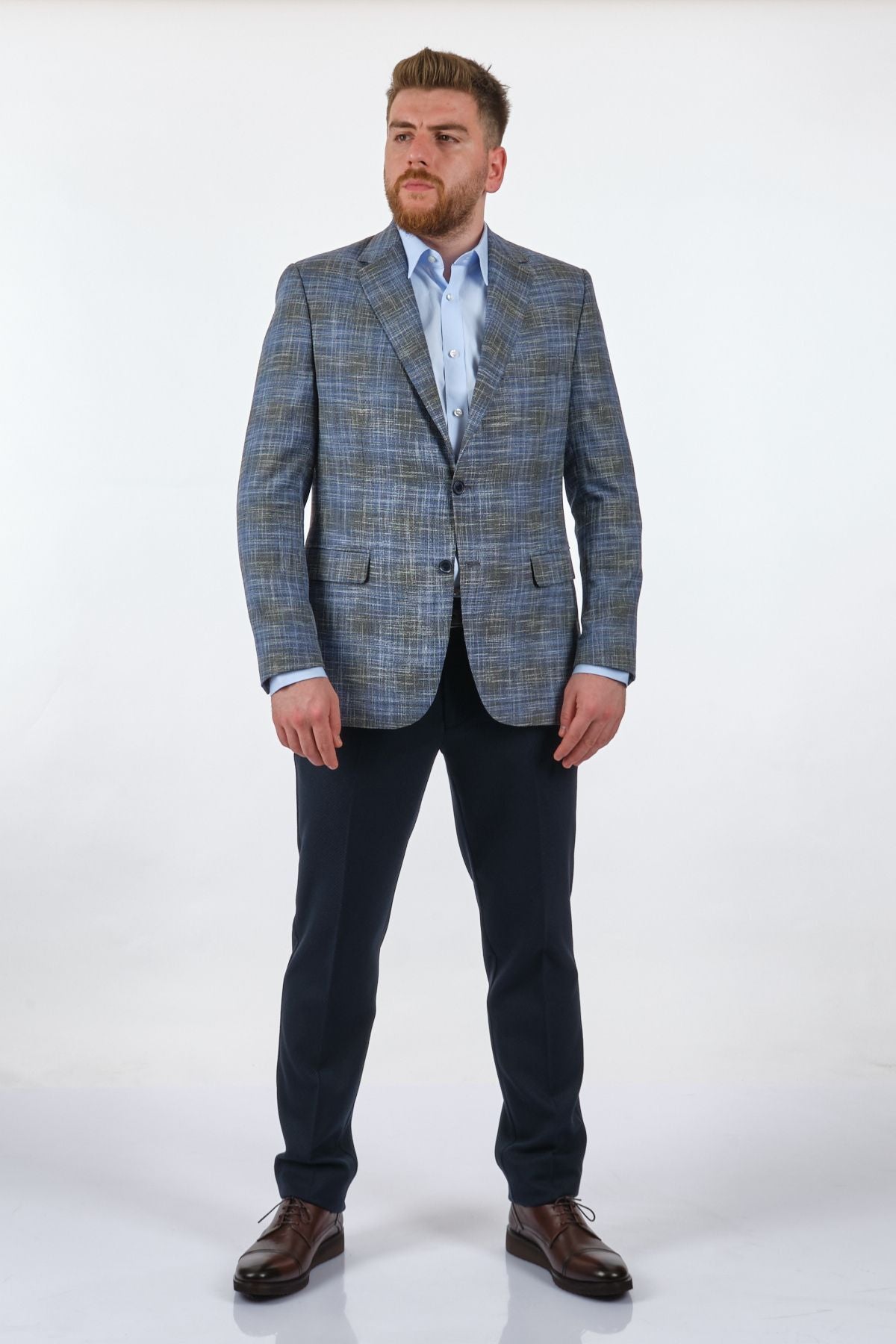 Tom Becker Minimalist Regular Fit Erkek Keten Ceket Translation missing: tr.content.product_image_main