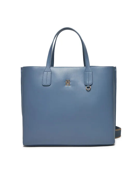 Tommy Hilfiger Minimalist Deri Tote Kadın Çantası - Günlük Kullanım