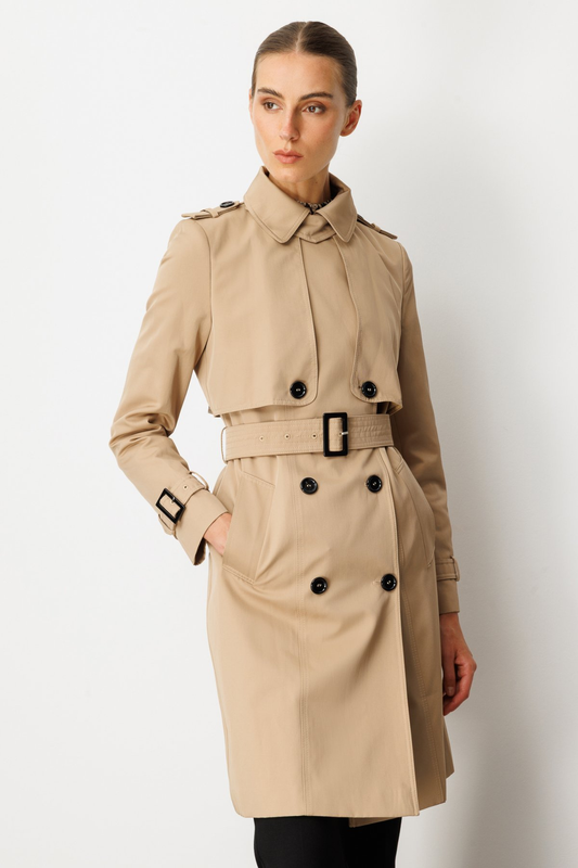 Ekol Apoletli Beli Kemerli Trençkot Ekol