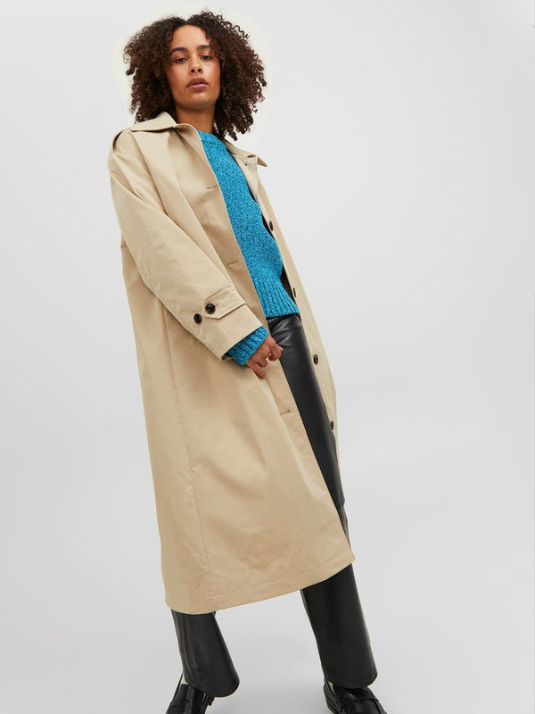 Jack&Jones JJXX Oversize Midi Trençkot - Günlük Şıklık