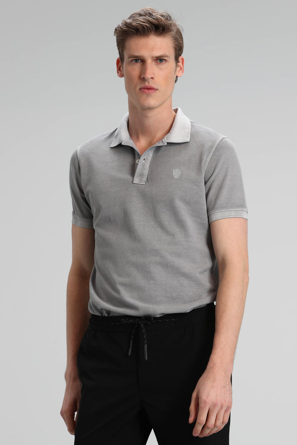 Lufian Minimalist Polo Yaka Erkek T-Shirt - Kısa Kol, Günlük Kullanım