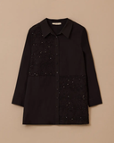 büyük beden nakışlı pul detaylı tunik Gala-Xi