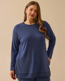 Gala-xi Oversize Uzun Kol Midi Tunik - Minimalist Günlük Stil