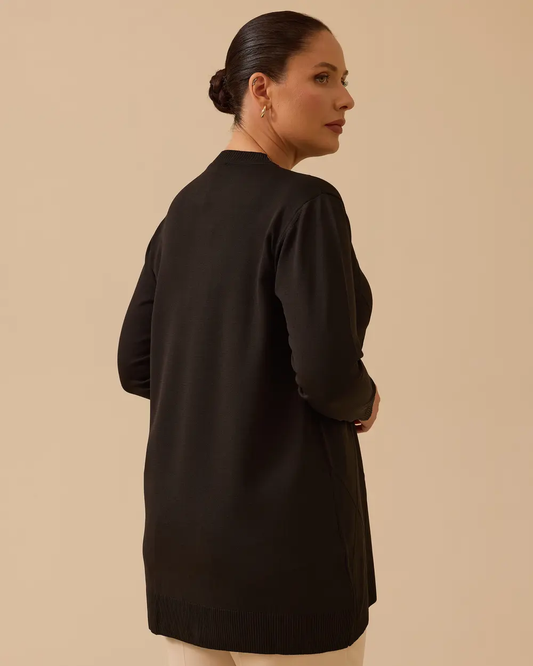 büyük beden desenli basic triko tunik Gala-Xi