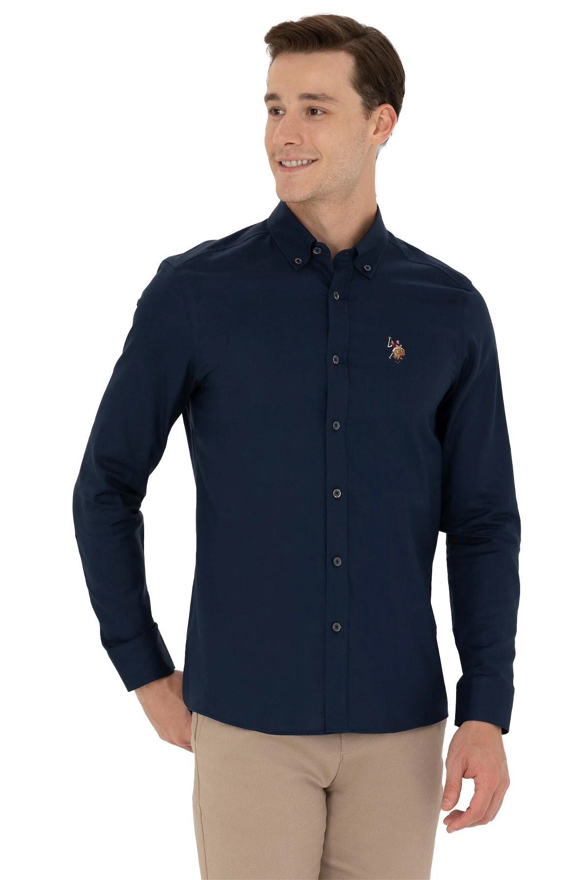 U.S. Polo Assn. Minimalist Erkek Uzun Kol Gömlek - Günlük & İş Translation missing: tr.content.product_image_secondary