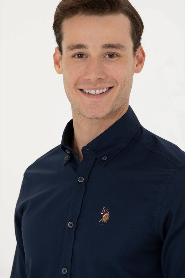U.S. Polo Assn. Minimalist Erkek Uzun Kol Gömlek - Günlük & İş