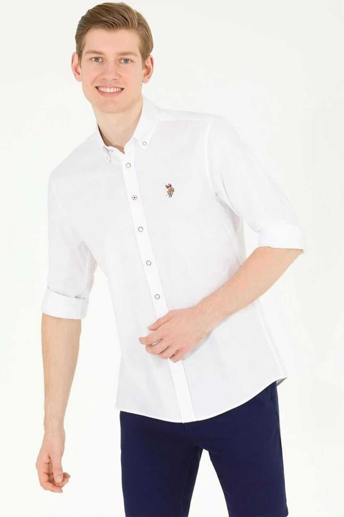U.S. Polo Assn. Erkek Minimalist Uzun Kol Gömlek - Regular Fit Translation missing: tr.content.product_image_main