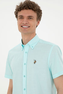 U.S. Polo Assn. Minimalist Kısa Kol Erkek Gömleği - Regular Fit