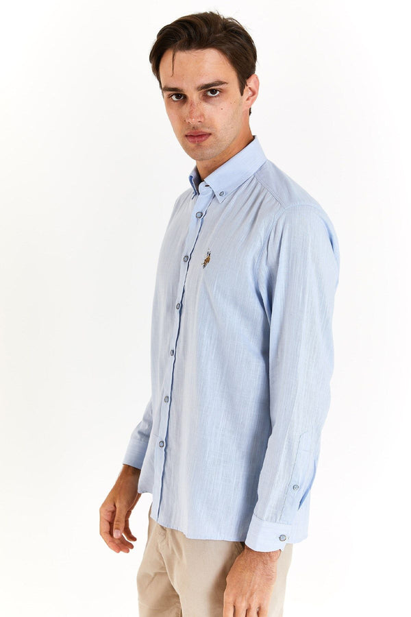 U.S. Polo Assn. Minimalist Erkek Gömlek - Uzun Kol - Günlük & İş