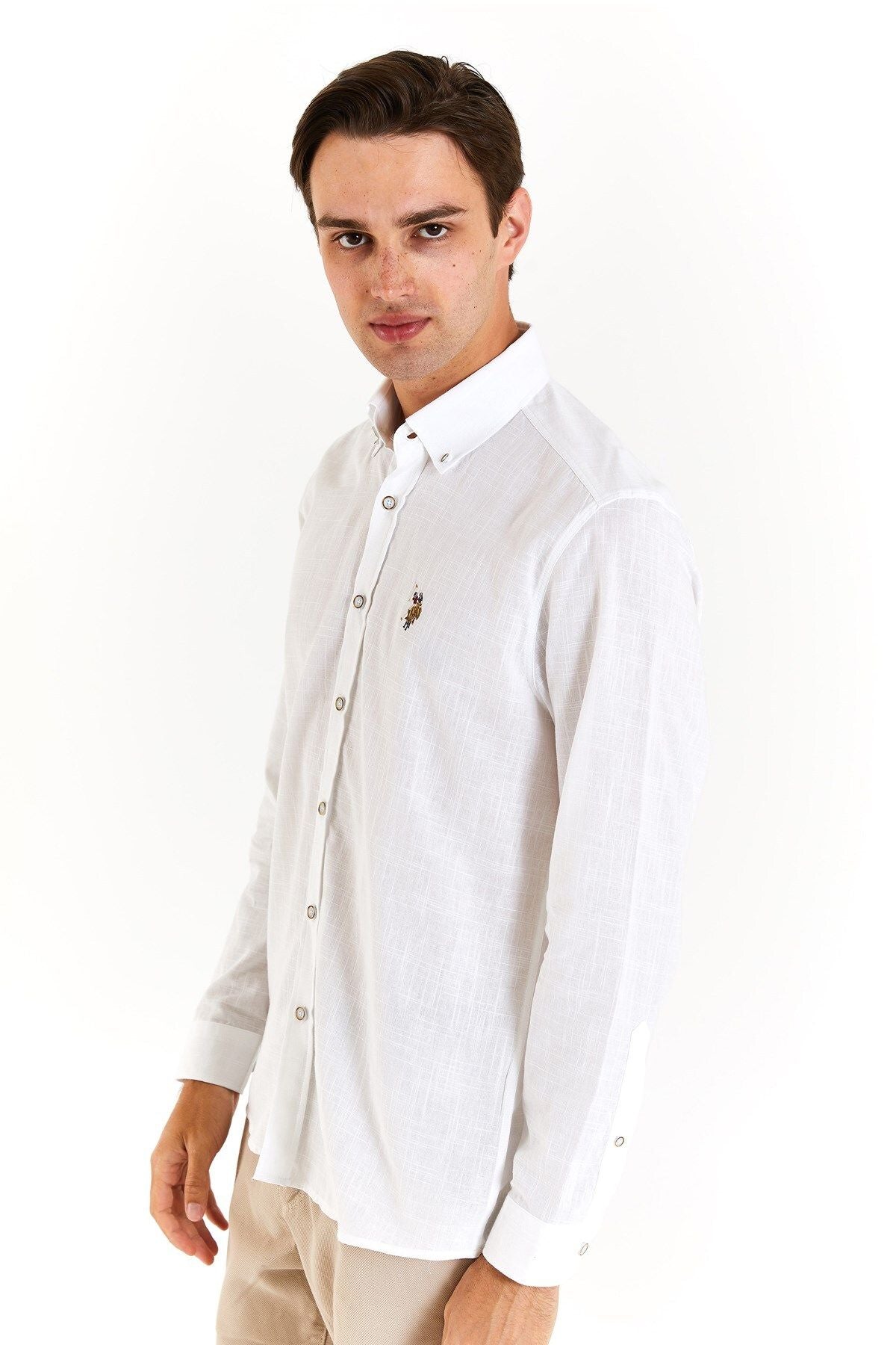 U.S. Polo Assn. Minimalist Erkek Gömlek - Uzun Kol - Günlük & İş