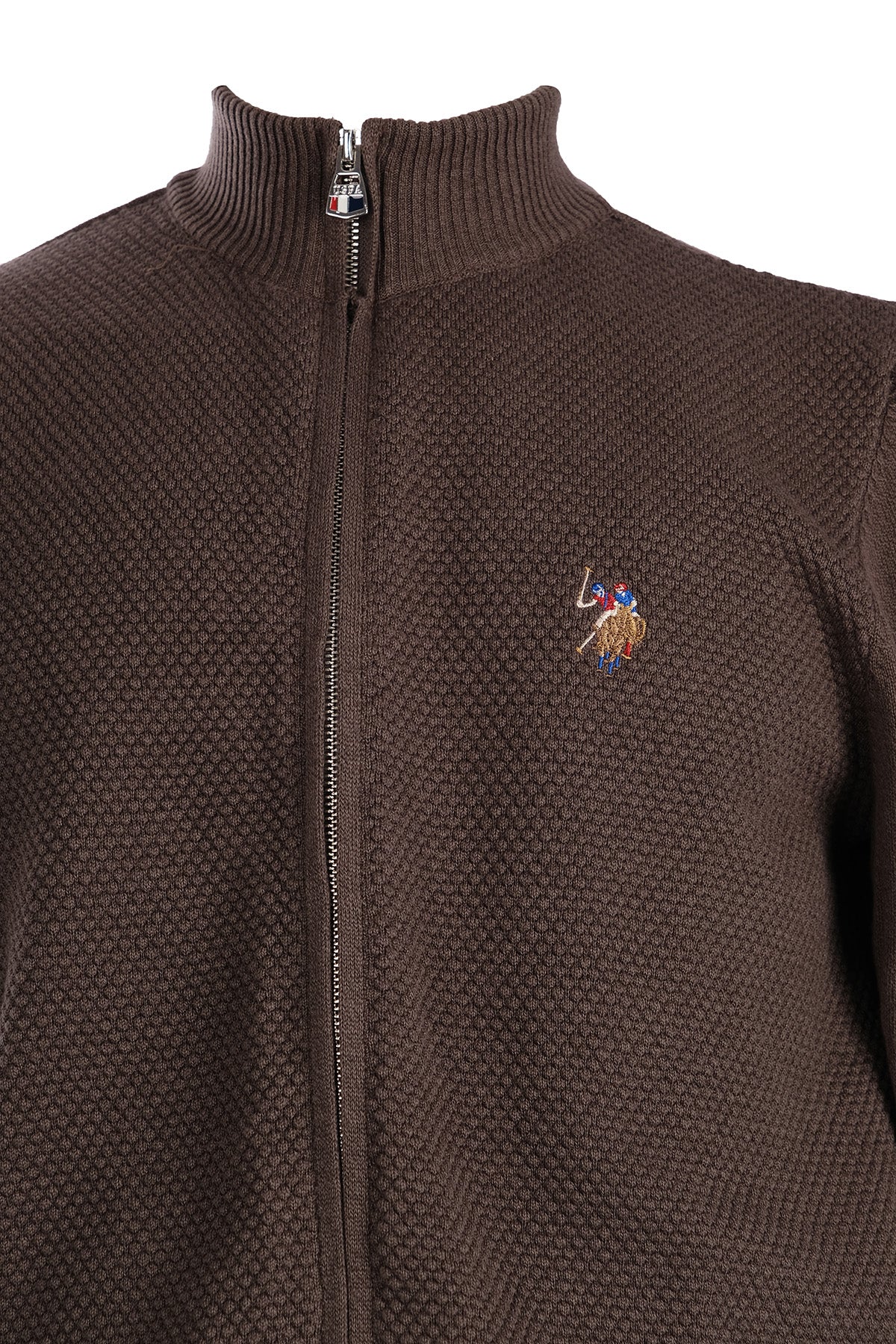 U.S. Polo Assn. Erkek Minimalist Fermuarlı Hırka - Günlük Şıklık