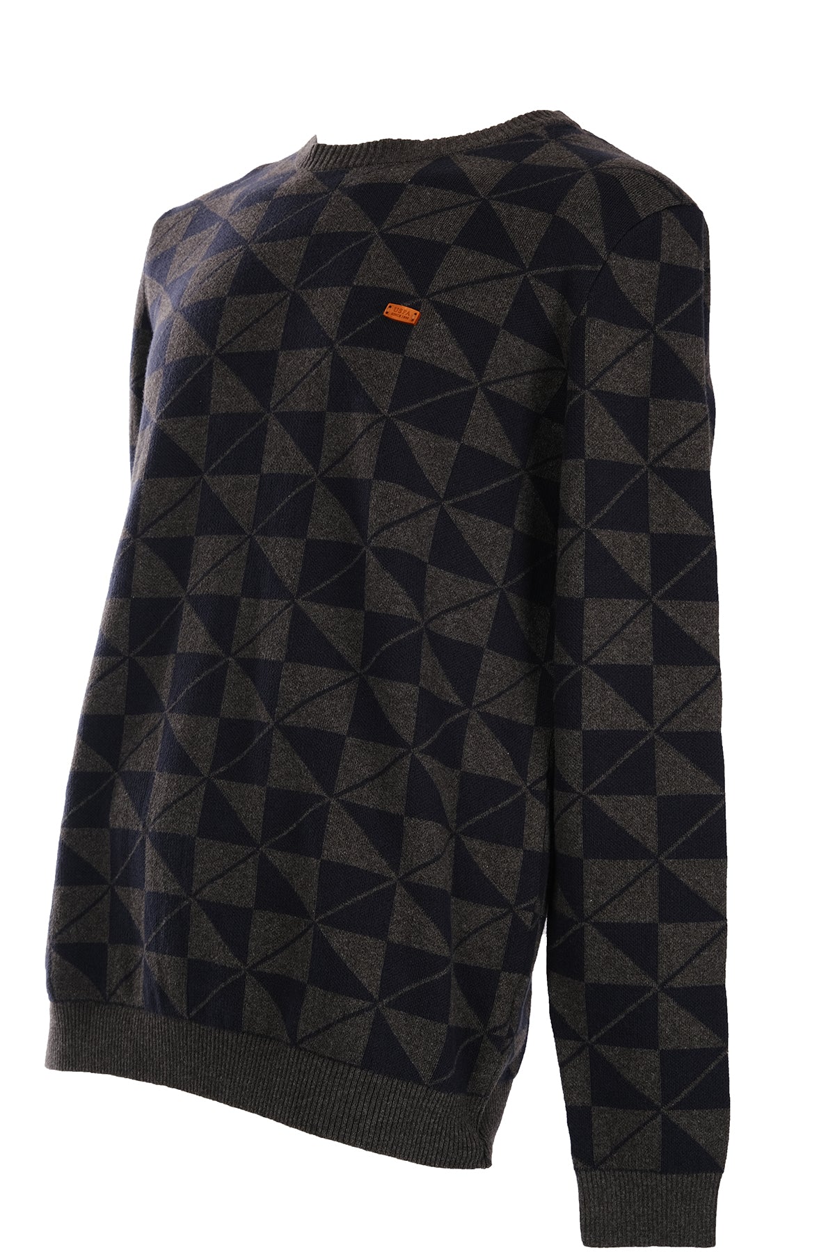 U.S. Polo Assn. Erkek Geometrik Desenli Uzun Kol Kazak - Minimalist Stil Translation missing: tr.content.product_image_secondary