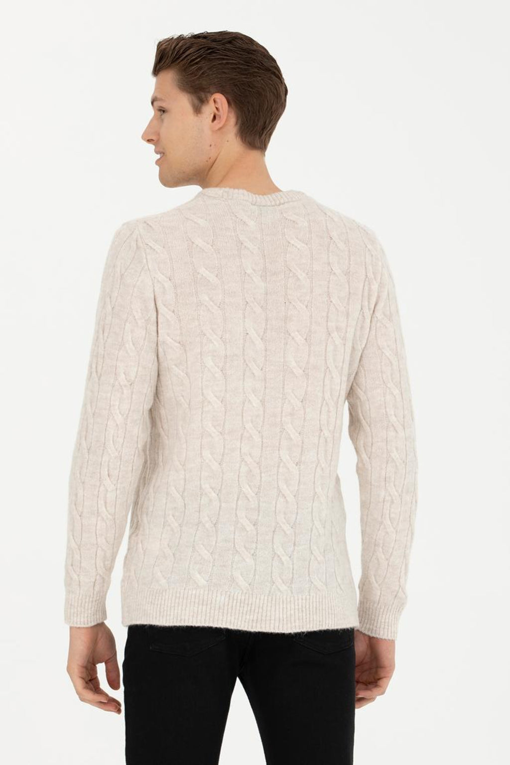 U.S. Polo Assn. Erkek Minimalist Örgü Kazak - Günlük Stil