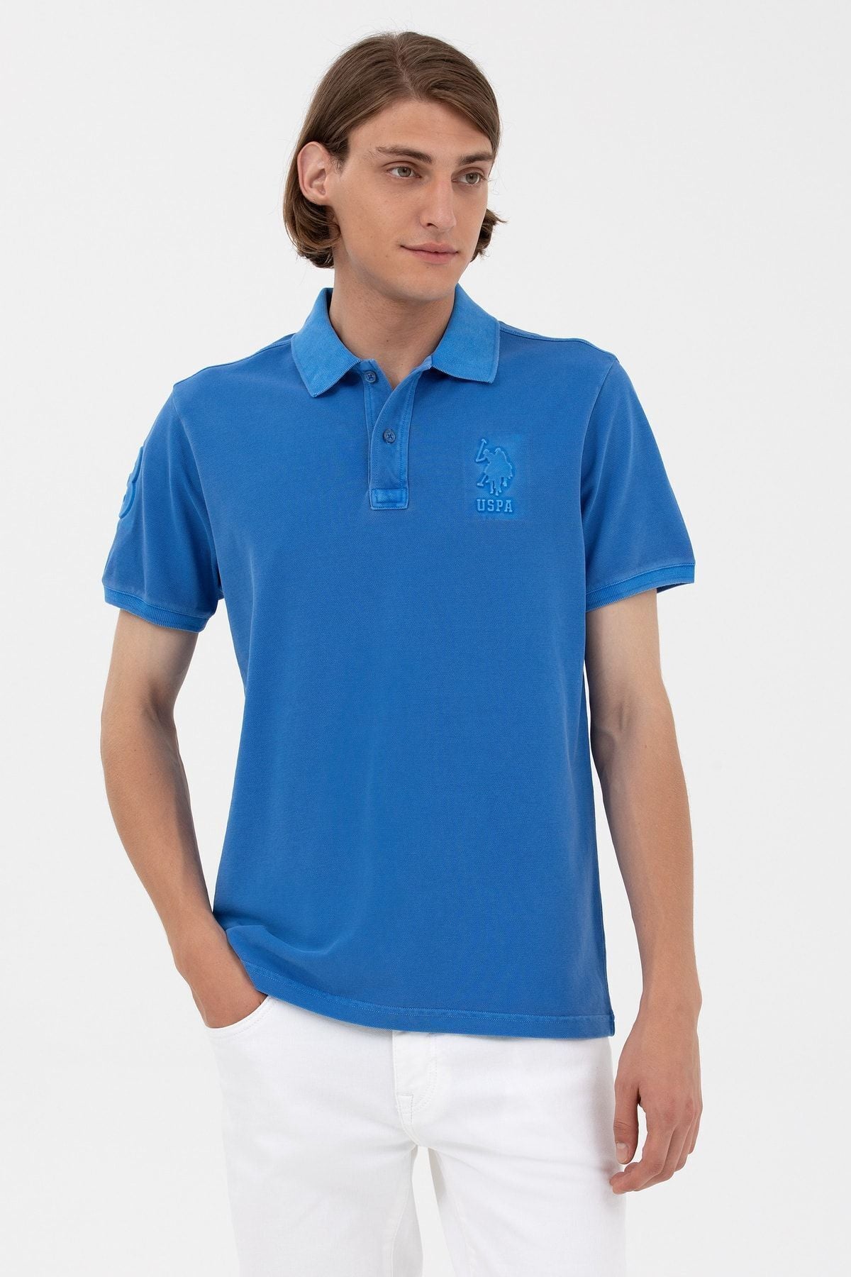 U.S. Polo Assn. Erkek Minimalist Polo Yaka Kısa Kol T-Shirt - Günlük Stil Ana görsel