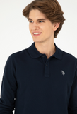 U.S. Polo Assn. Erkek Uzun Kol Polo Yaka Sweatshirt - Günlük Minimalist Stil
