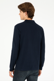 U.S. Polo Assn. Erkek Uzun Kol Polo Yaka Sweatshirt - Günlük Minimalist Stil