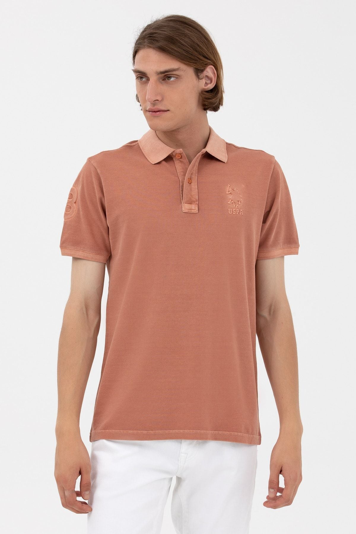 U.S. Polo Assn. Erkek Minimalist Polo Yaka Kısa Kol T-Shirt - Günlük Stil Translation missing: tr.content.product_image_main