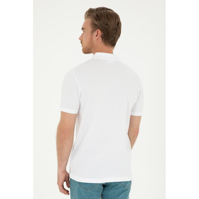 U.S. Polo Assn. Minimalist Polo Yaka Kısa Kol Erkek T-Shirt - Günlük Stil