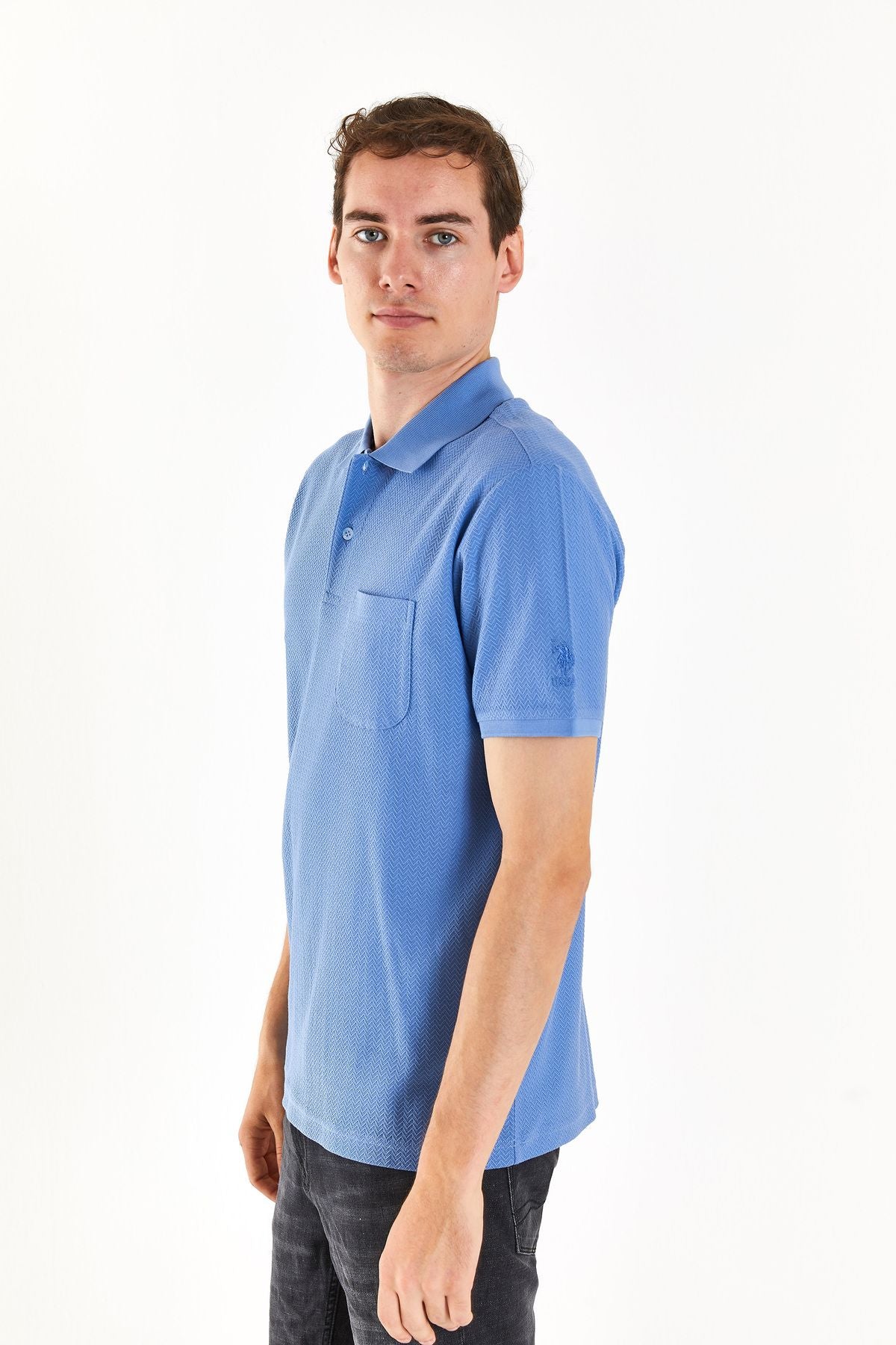 U.S. Polo Assn. Erkek Polo Yaka Kısa Kol Minimalist T-Shirt