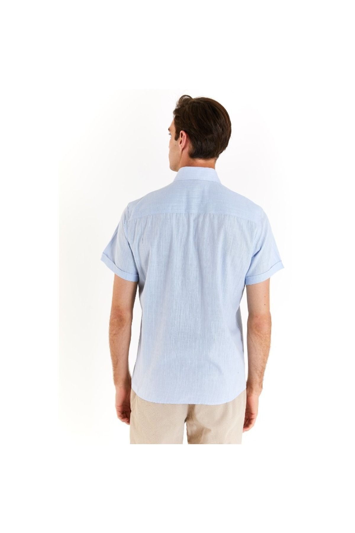 U.S. Polo Assn. Minimalist Kısa Kol Erkek Gömleği - Regular Fit Translation missing: tr.content.product_image_secondary