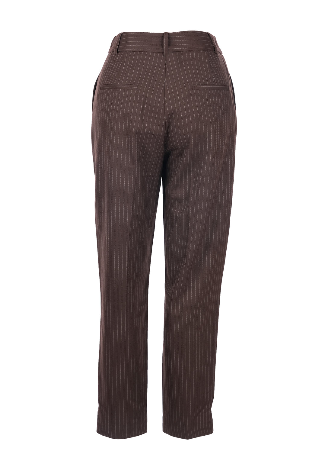 Unique Mode Minimalist Çizgili Midi Kadın Pantolon - Yüksek Bel