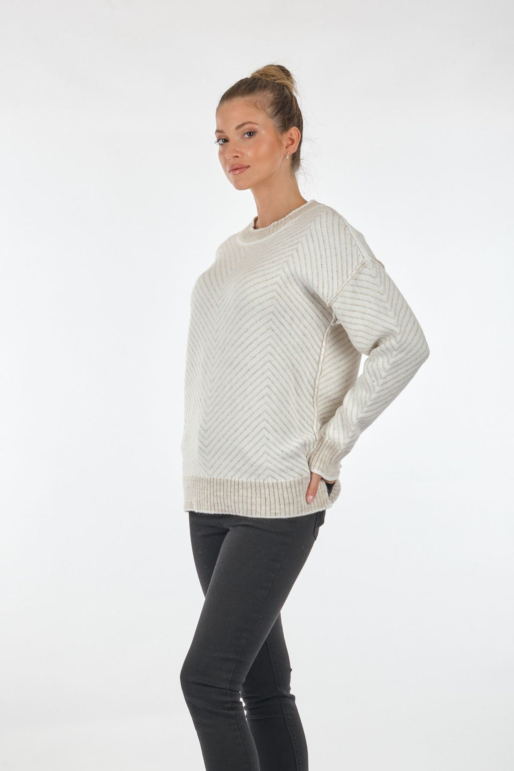 Unique Mode Oversize Kadın Triko - Günlük Minimalist Stil - Uzun Kol