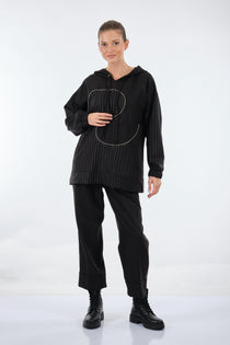 Unique Mode Oversize Kapüşonlu Midi Sweatshirt - Günlük Şıklık