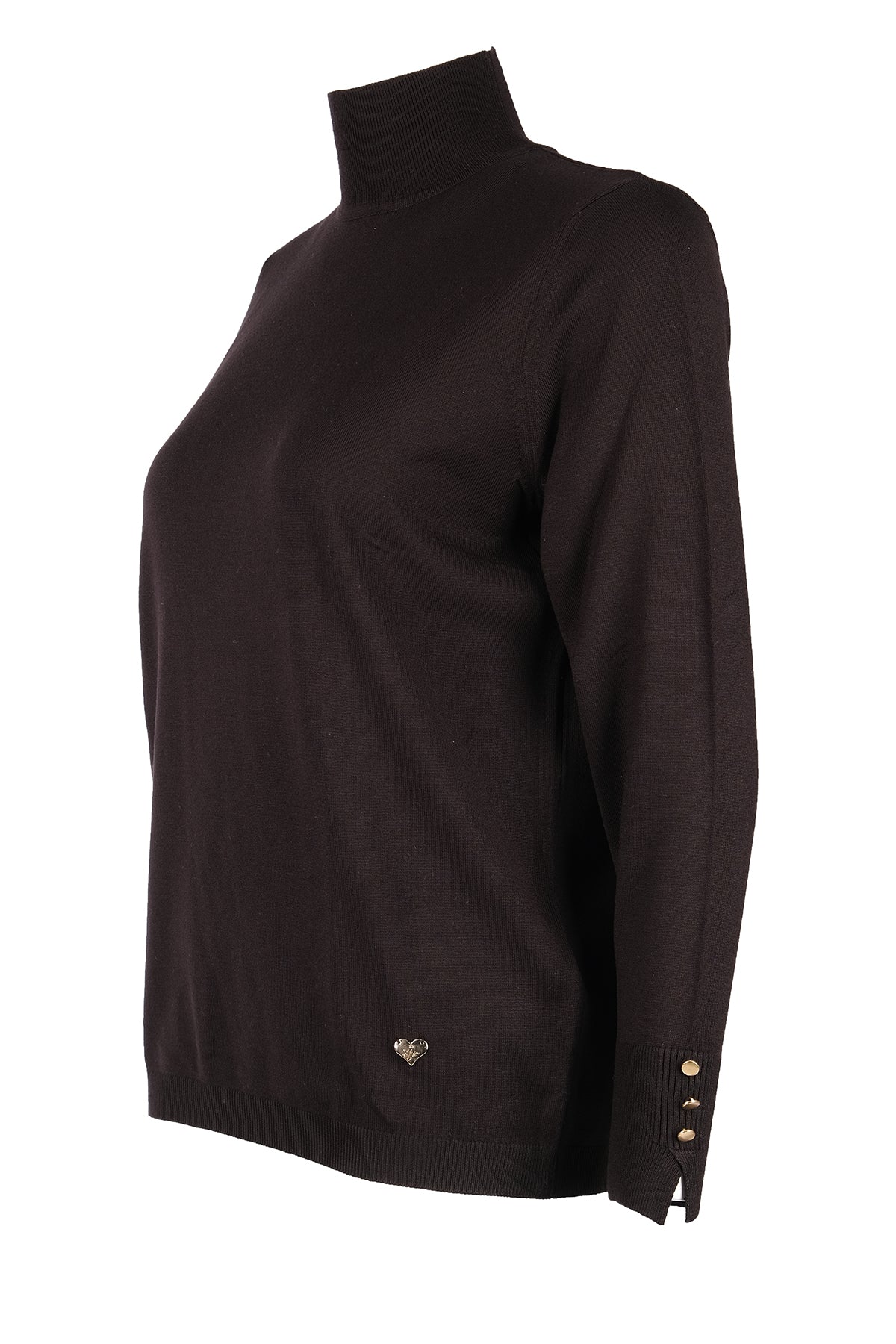 Vedi-bb Kadın Oversize Boğazlı Uzun Kol Kazak - Minimalist